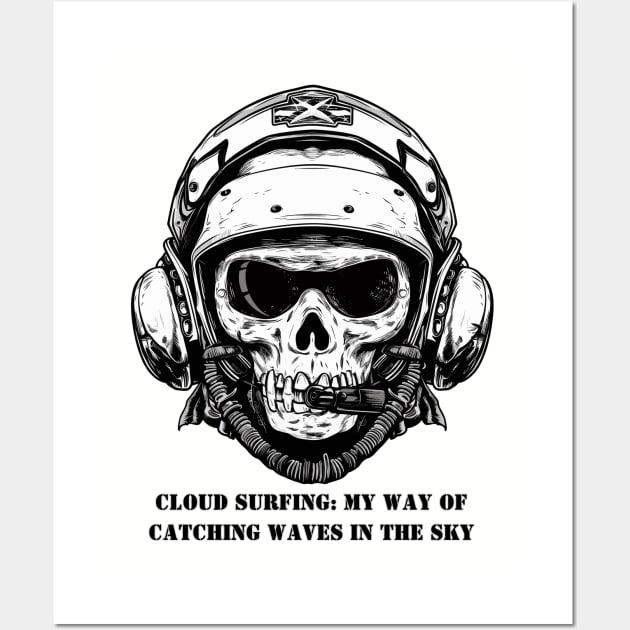 Cloud Surfing Wall Art by baseCompass